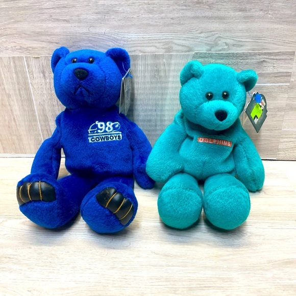 limited treasures Other - Vintage Dan Marino & Dion Sanders Limited Treasures Beanie Plush Lot 1998 W Tags